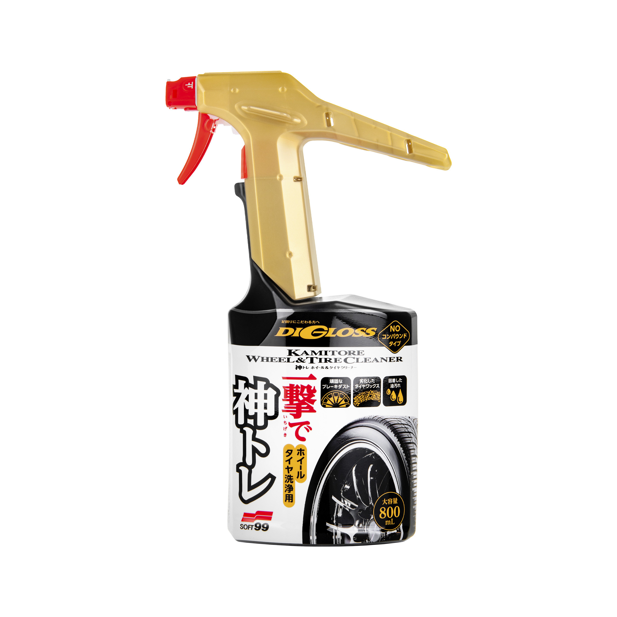 Digloss Kamitore Wheel and Tire Cleaner, Reifen- und Felgenreininger, 800 ml